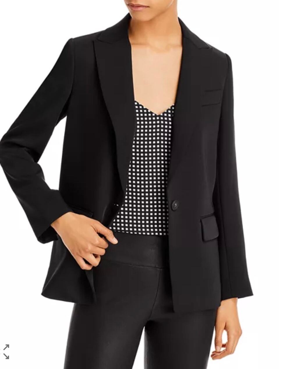 Vince Women's Black Boyfriend Blazer - Size 12 - Like New